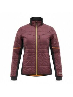 Swix Men's Mayen Quilted Jacket Size M Porto Maroon Black Hoodless SW252611 NWT